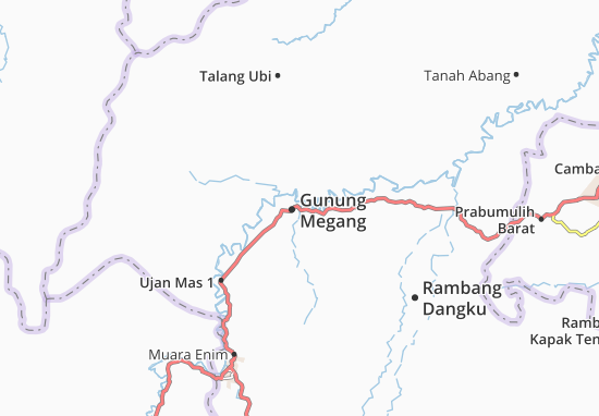 Carte-Plan Gunung Megang