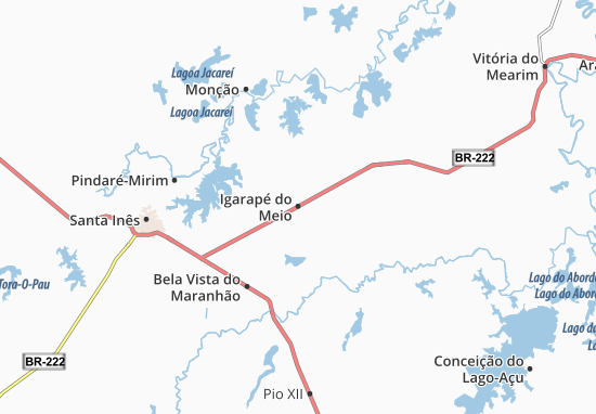 Igarapé do Meio Map