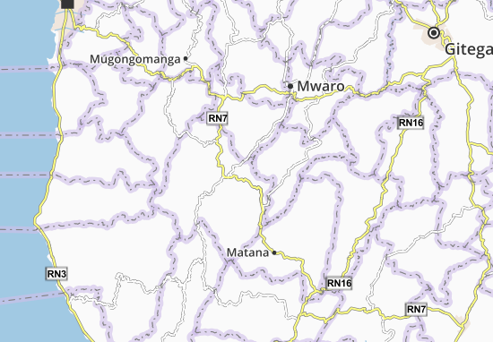 Mapa Kayenzi