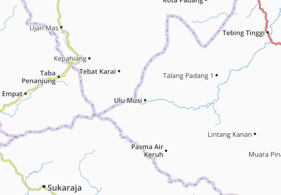Kaart Plattegrond Ulu Musi