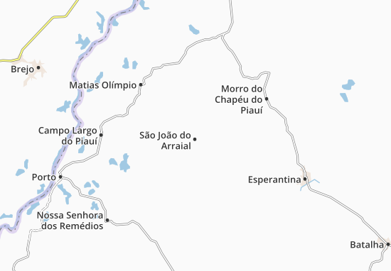 Mapa São João do Arraial