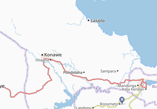 Kaart Plattegrond Wawotobi