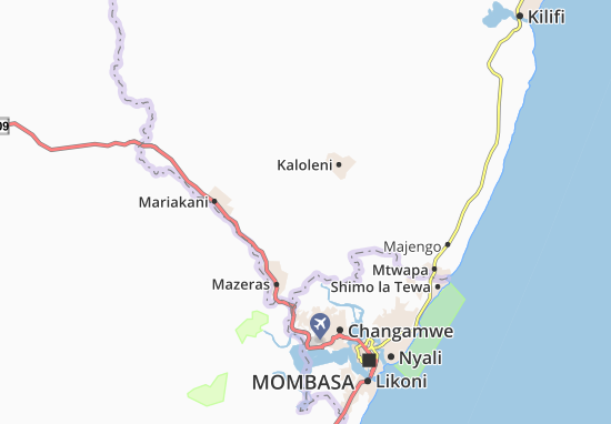 Mapa Kabieni