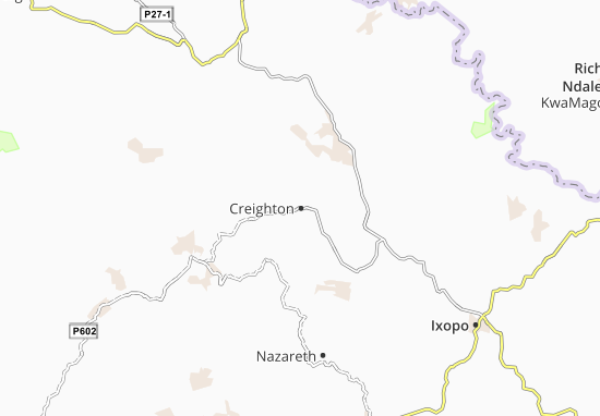 Mapa Creighton