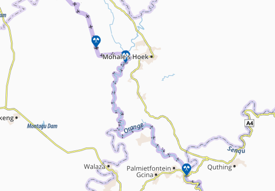 Mapa Brakfontein