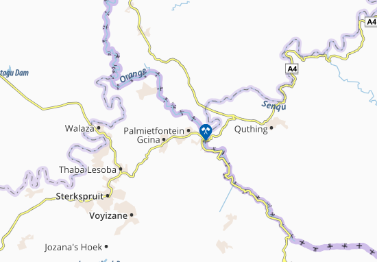 Mapa Palmietfontein