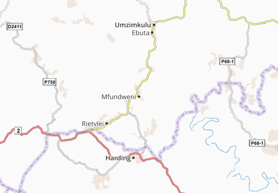 Kaart Plattegrond Mfundweni