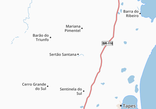 Mapa Sertão Santana