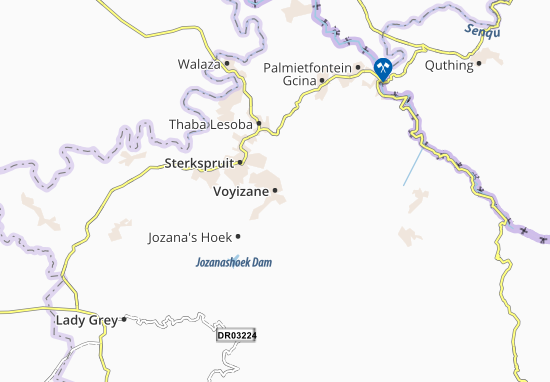 Mapa Voyizane