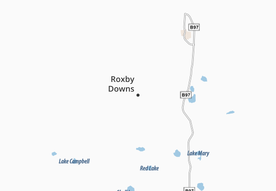 Mapa Roxby Downs