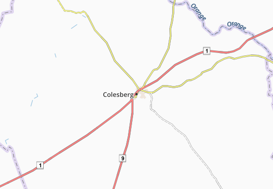Mapa Colesberg