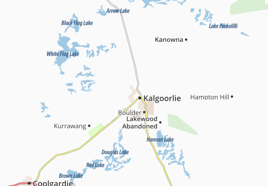 Mapa Kalgoorlie