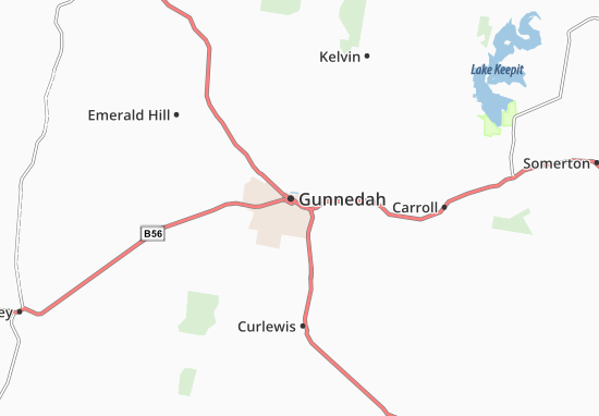 Karte Stadtplan Gunnedah