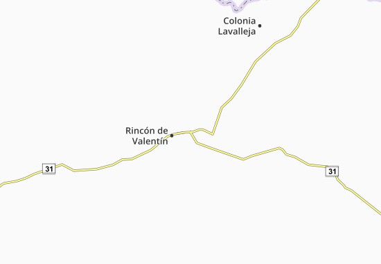 Mapa Rincón de Valentín