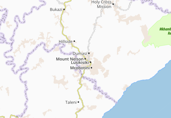 Karte Stadtplan Mount Nelson