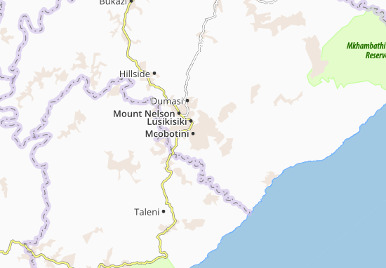Karte Stadtplan Mcobotini
