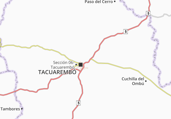 Sección 14-Tacuarembó Map