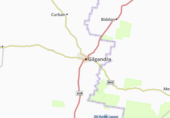 Kaart Plattegrond Gilgandra