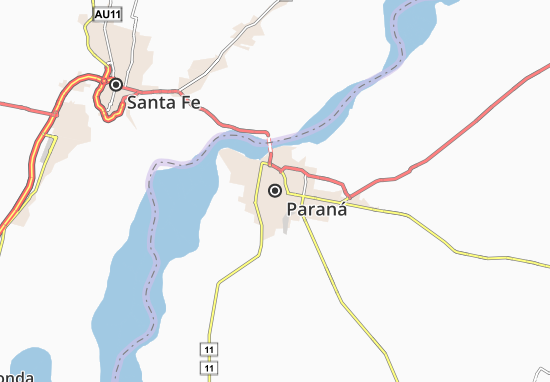 Kaart Plattegrond Paraná