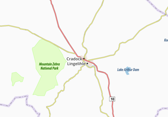 Mapa Cradock