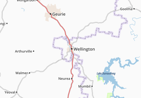 Kaart Plattegrond Wellington