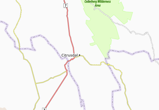Mapa Citrusdal