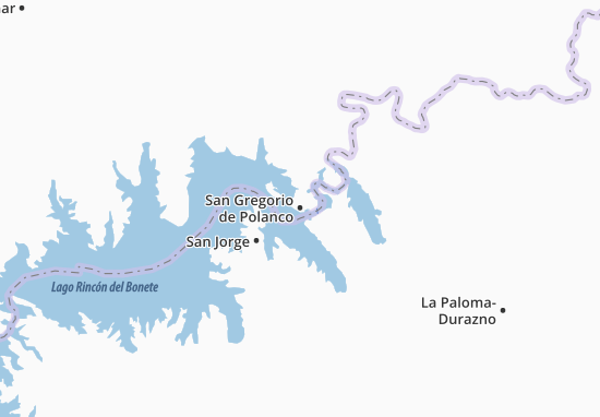 Karte Stadtplan San Gregorio de Polanco