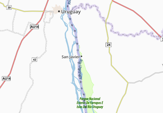 Kaart Plattegrond San Javier