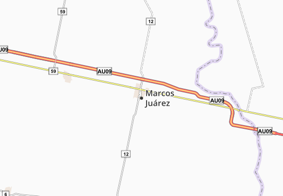 Karte Stadtplan Marcos Juárez