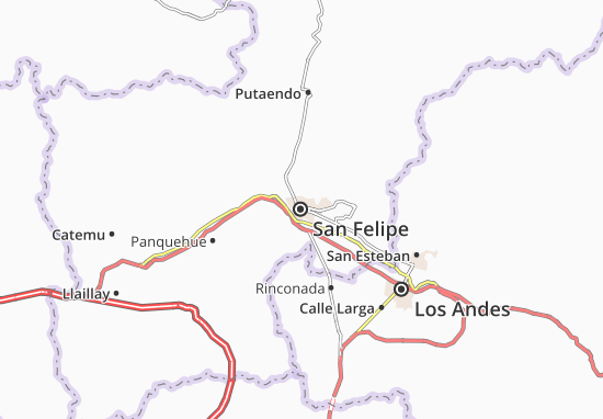Kaart Plattegrond San Felipe