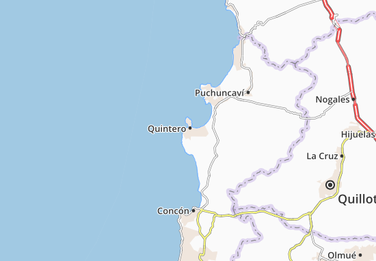 Karte Stadtplan Quintero