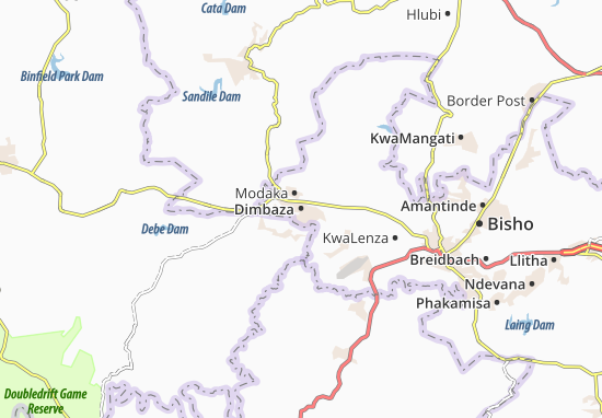 Karte Stadtplan Dimbaza