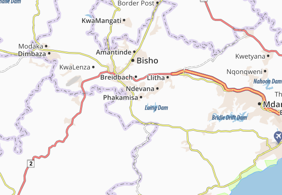 Karte Stadtplan Phakamisa