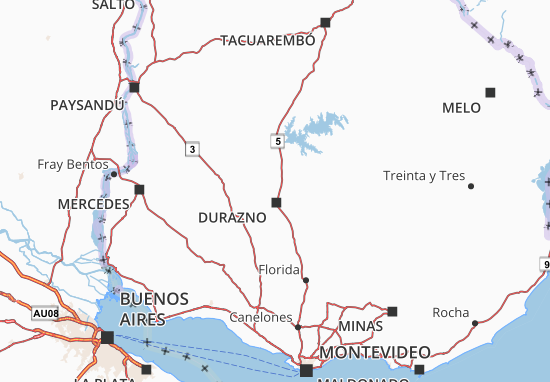 Kaart Plattegrond Paysandú