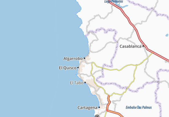 Mapa Algarrobo