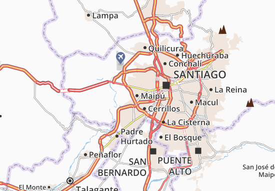 Kaart Plattegrond Maipú