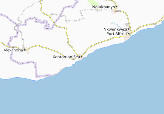 Mapa Kenton-on-Sea