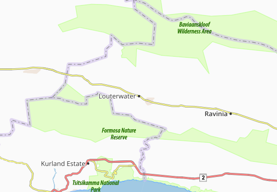 Mapa Louterwater