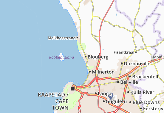 Karte Stadtplan Bloubergstrand