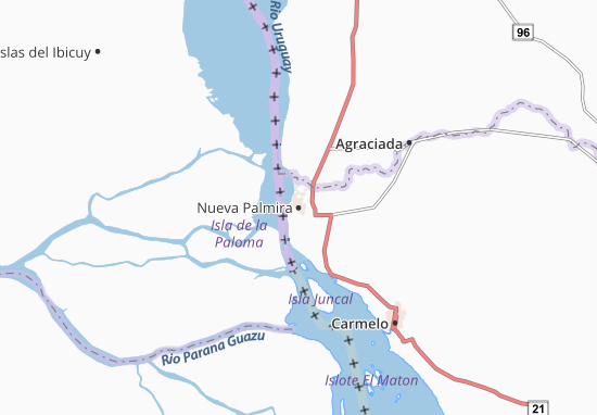 Mapa Nueva Palmira