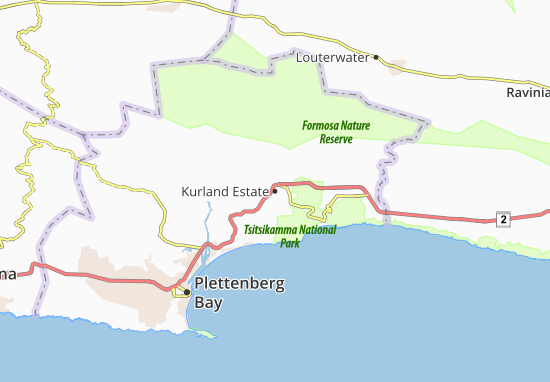 Mapa Kurland Estate
