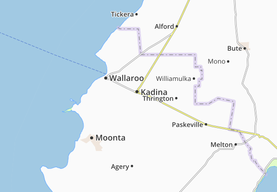 Kaart Plattegrond Kadina