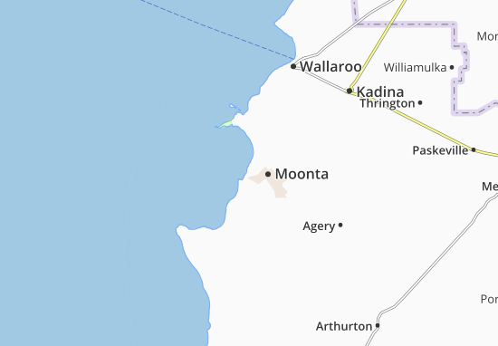 Karte Stadtplan Port Moonta