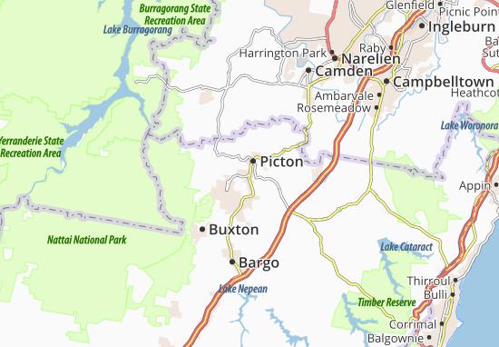 Kaart Plattegrond Picton