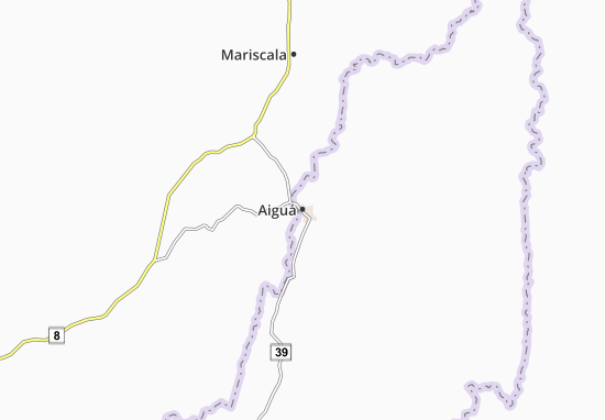 Karte Stadtplan Aiguá