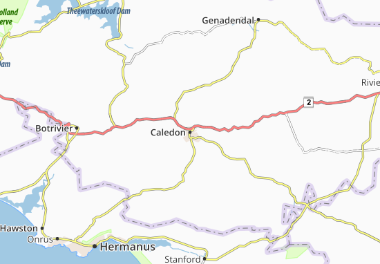 Mapa Caledon