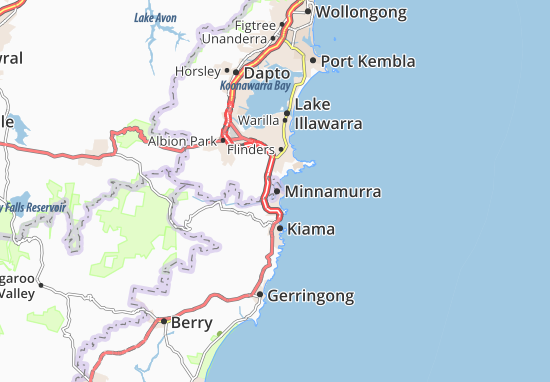 Karte Stadtplan Minnamurra