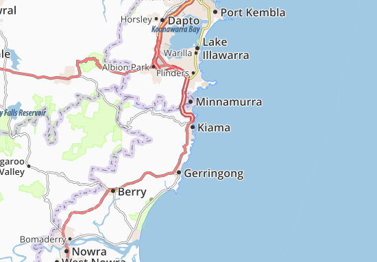 Mapa Kiama