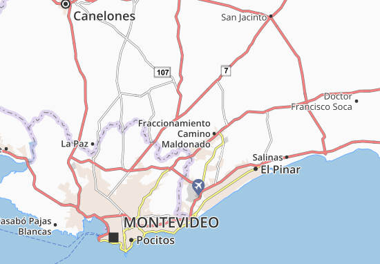 Karte Stadtplan Joaquin Suarez