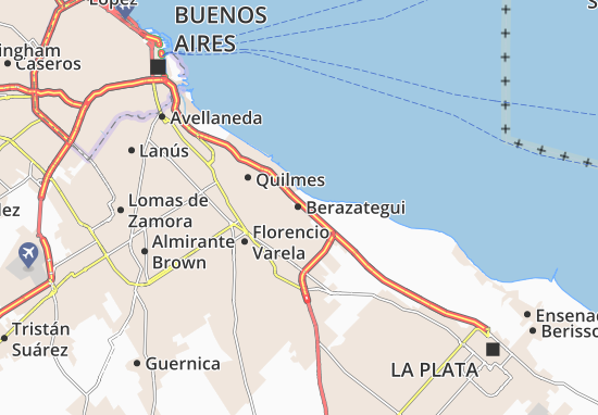 Karte Stadtplan Berazategui